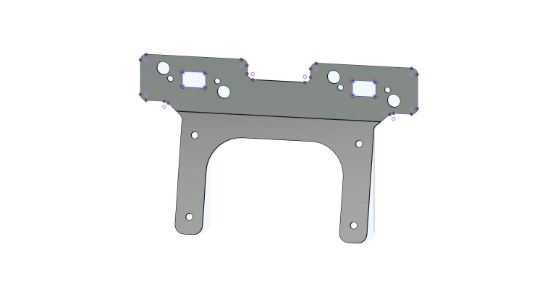 Picture of Rear License Plate EL Mount for 8X Lights