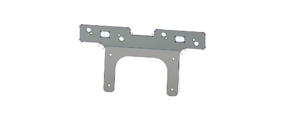 Picture of Rear License Plate EL Mount for 10X Lights