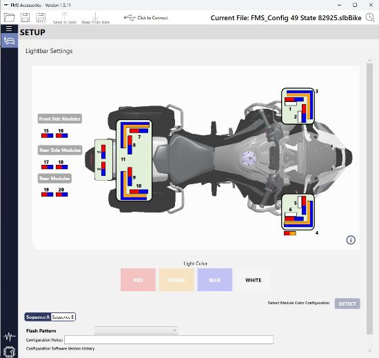 Picture of KA3 Lighting System Config File - 49 State All Blue EL - Blue ID + DIM