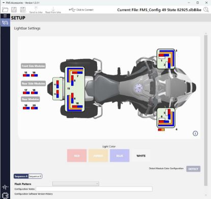 Picture of KA3 Lighting System Config File 49 State Blue/Red DHS DIM